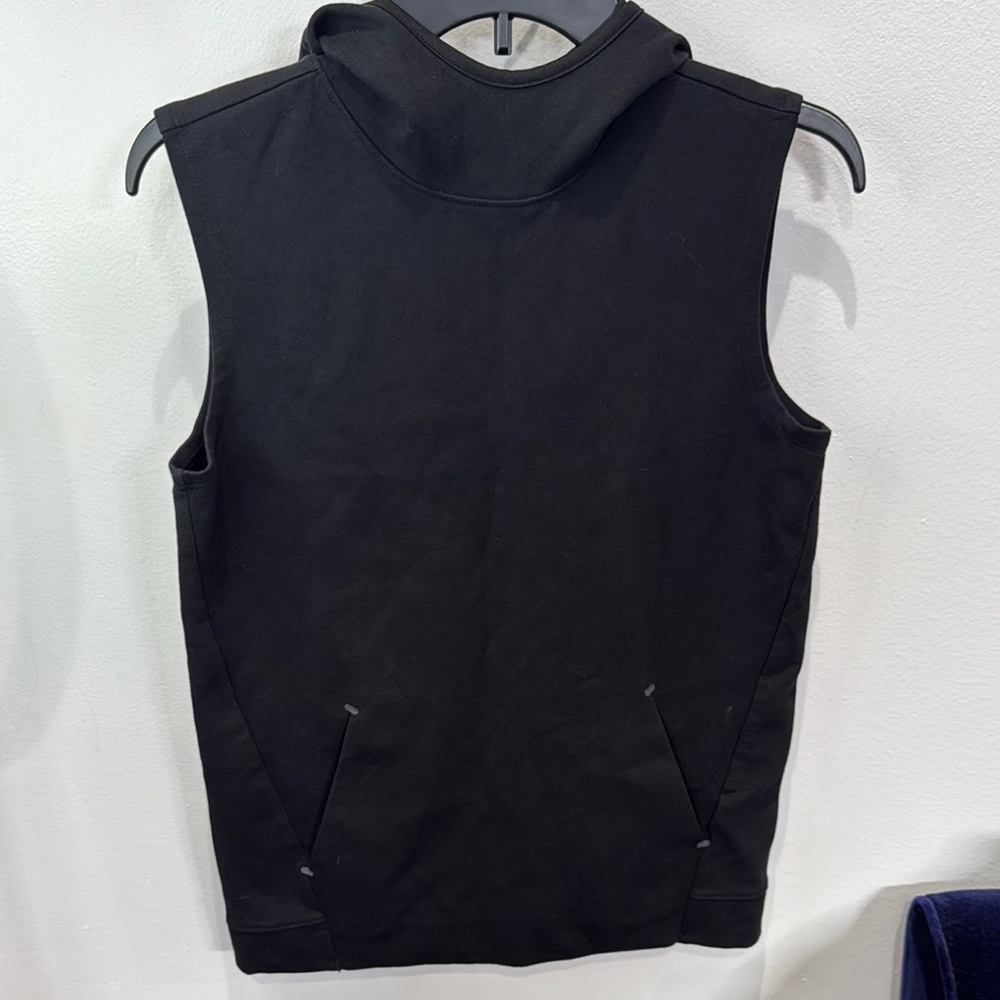 Old‎ Navy Active Dynamic Fleece Sleeveless Hoodie Side Pockets Black Women's XL - Picture 3 of 7